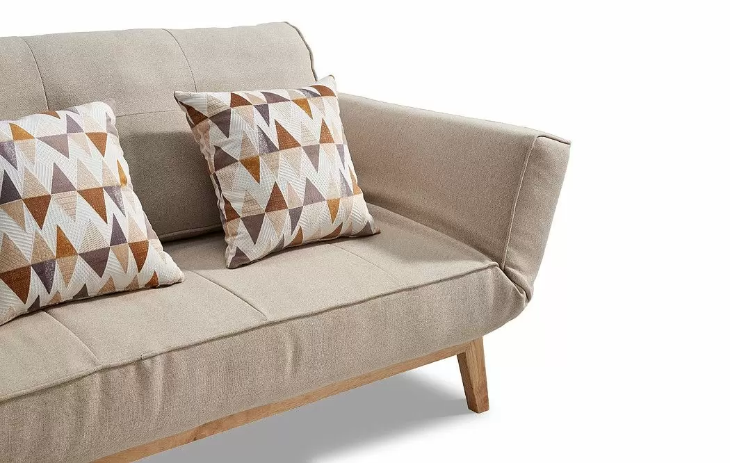 Подушка Quadro Meryl, коричневые ромбы