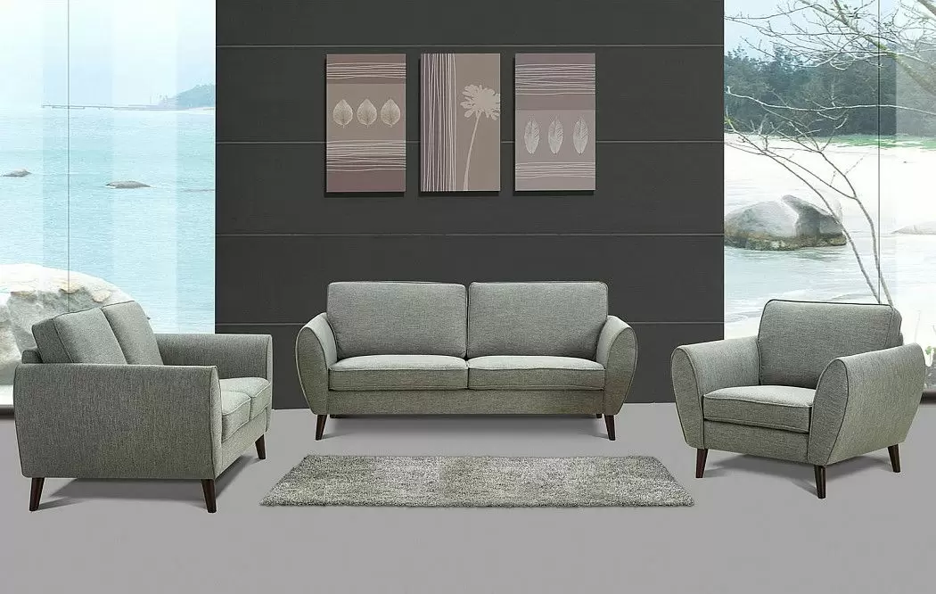 Диван Rimini 3-х местный, темно-серый - фото 2