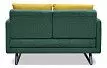 Диван-кровать Juliet, темно-зеленый/желтый