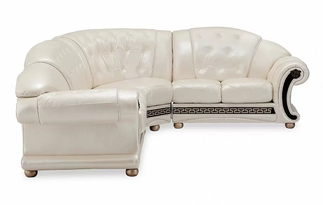 Диван Versace угловой (правый), жемчуг - фото 4