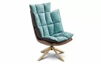 Кресло в стиле Husk, бирюзовый