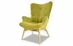 Кресло с оттоманкой Contour, желто-зеленый