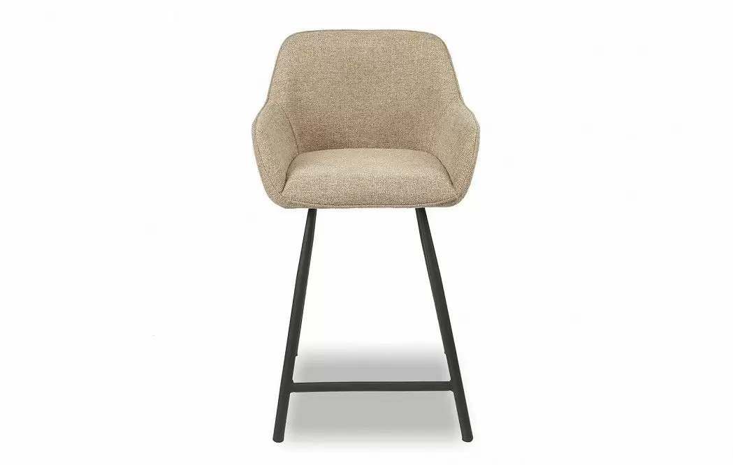 Стул полубарный Edwin, бежевый/черный - фото 3