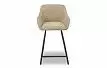 Стул полубарный Edwin, бежевый/черный