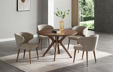 Стол Clark + 4 стула Simona