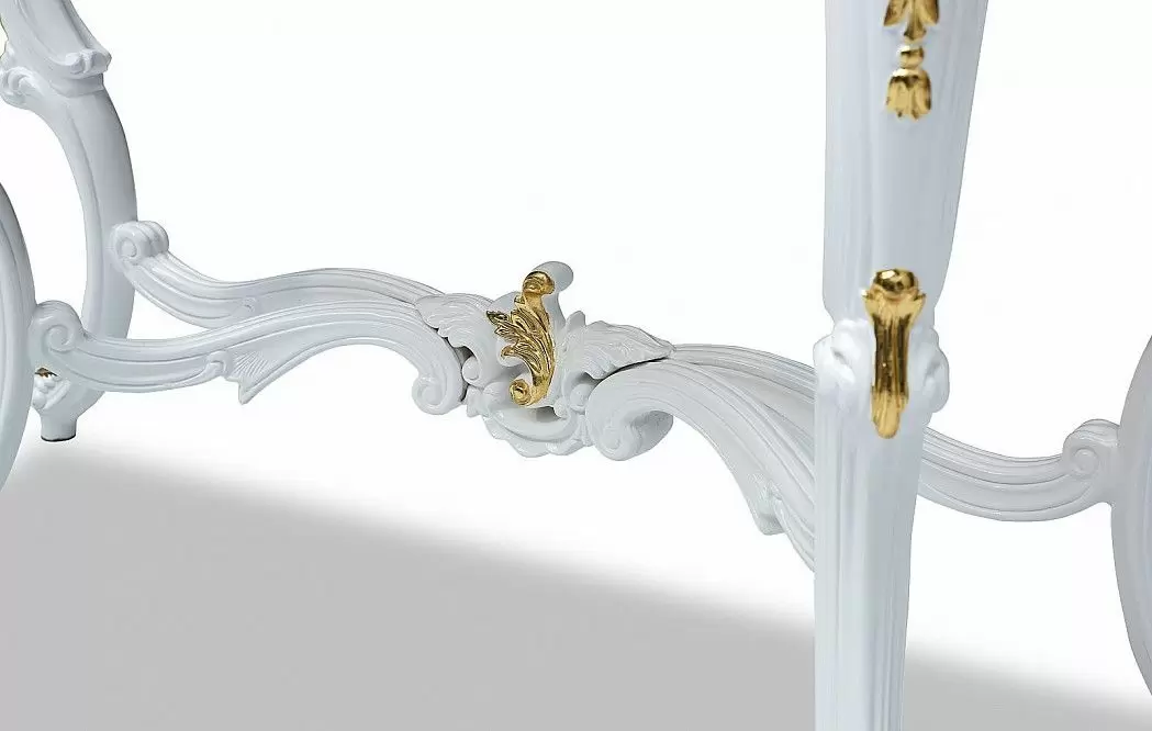 Консоль Sabrina, белый/золото - фото 6