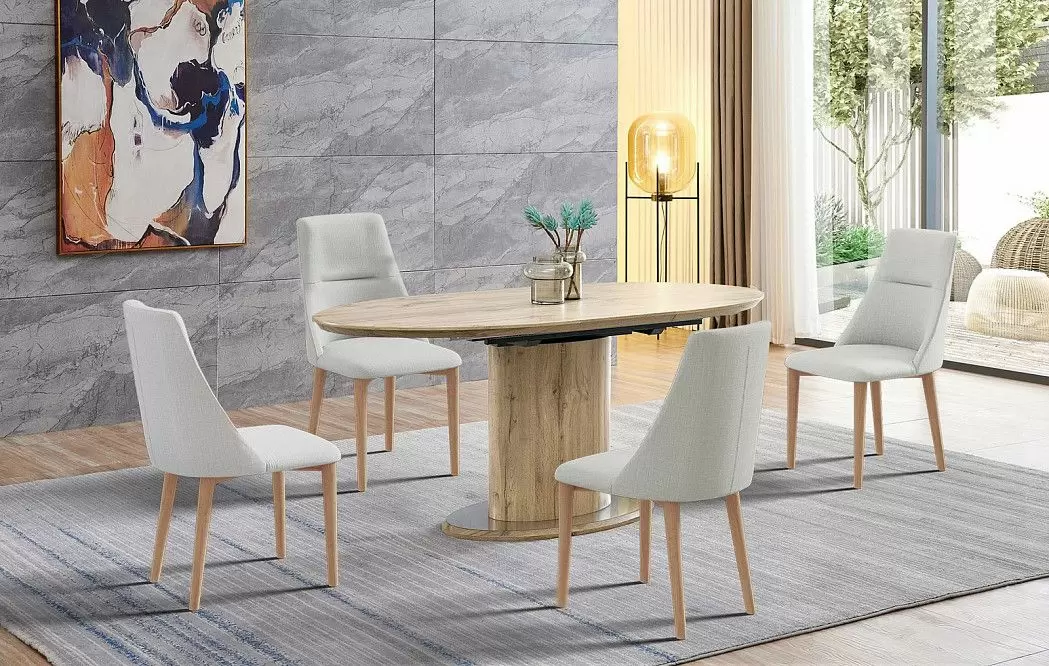 Стол раскладной Irma 140-180, натуральный - фото 4