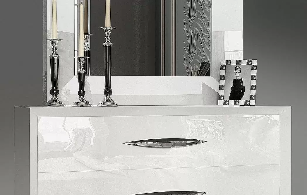 Комод с зеркалом Dominicana (комплект), белый - фото 3