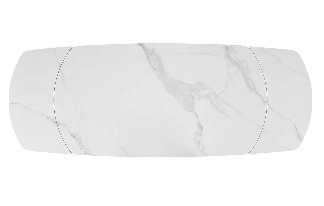 Стол раскладной Bavaria 180-260, белая керамика/орех - фото 9