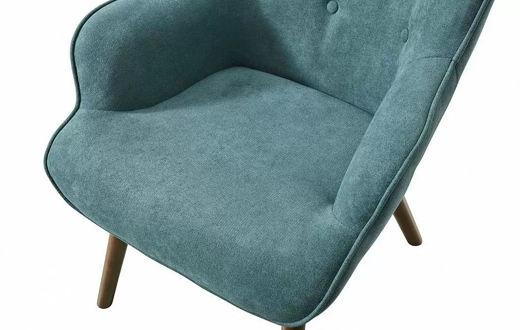 Кресло Hygge, темно-бирюзовый/орех - фото 5