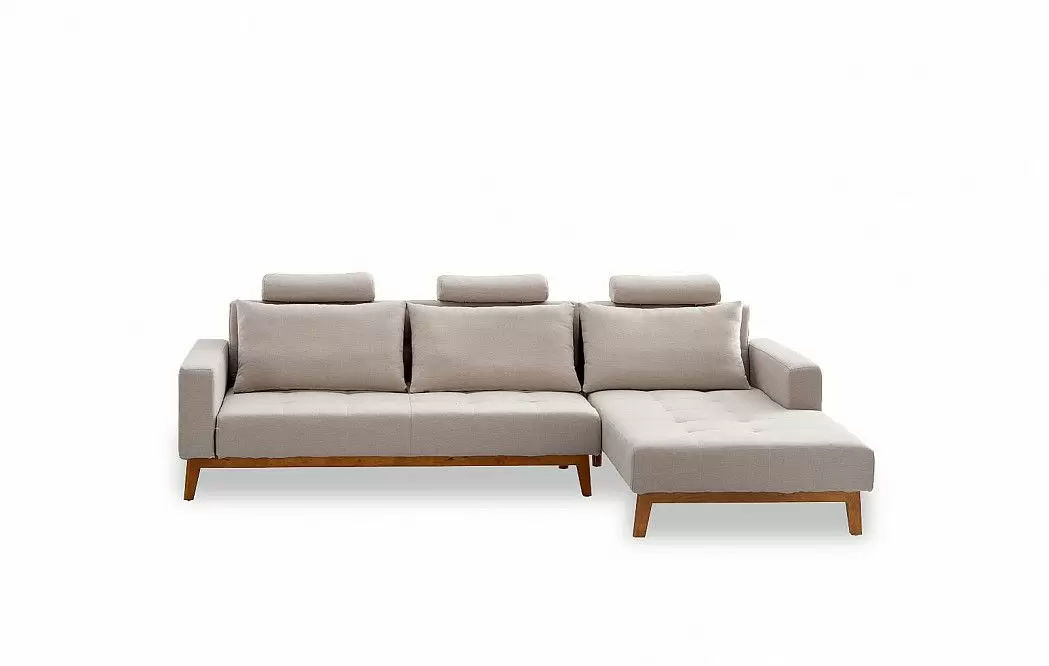 Диван-кровать Summer угловой (правый), бежевый - фото 14