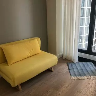 Диван-кровать Rosy 2-х местный, желтый/без принта