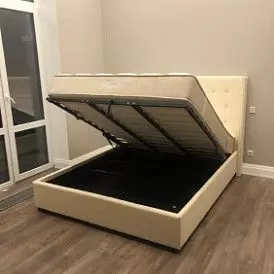 Кровать с подъемным механизмом Vivien 160x200, бежевый