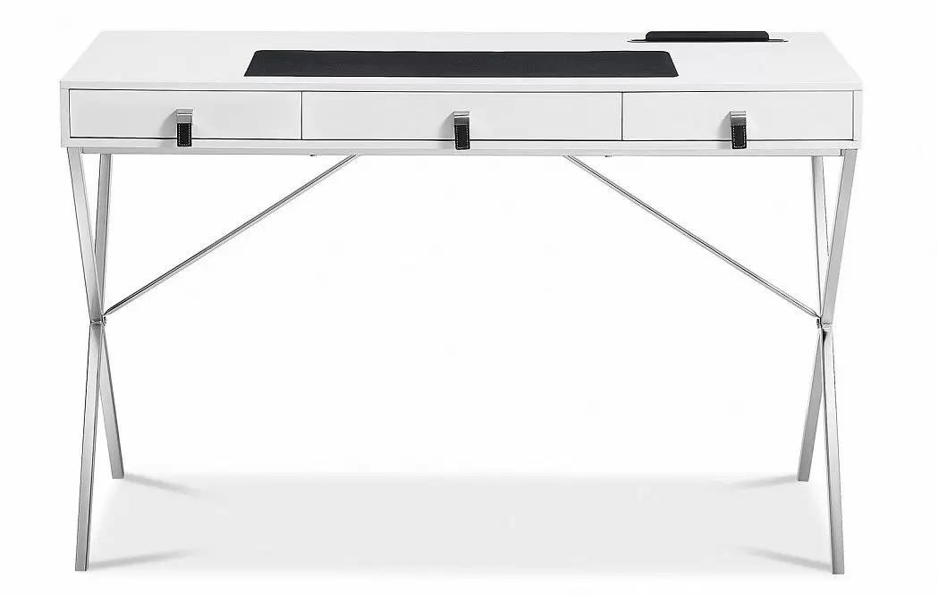 Стол письменный Christopher, белый/хром - фото 2