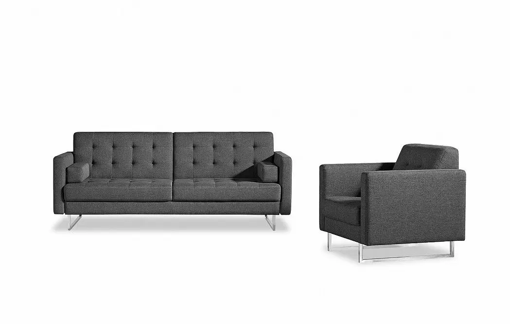 Комплект мягкой мебели Chicago, серый - фото 5