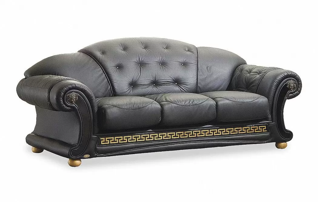 Диван-кровать Versace 3-х местный, черный - фото 3