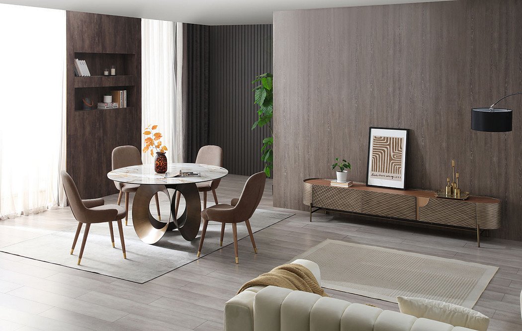 Стол Teodor + 4 стула Franco