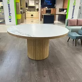 Стол Adriana 150, белая керамика/ясень