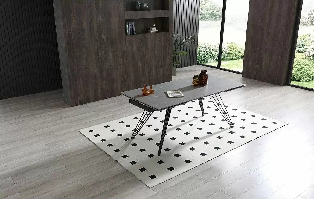 Стол раскладной Parma 180-280, серая керамика - фото 7