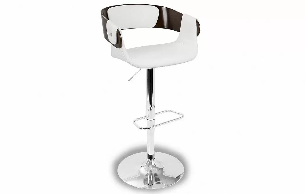 Стул барный Retro Bar, белый/вишня