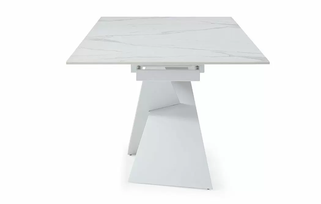 Стол раскладной Savoy 160-220, белая керамика - фото 13