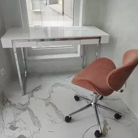 Кресло Miranda, серо-голубой/хром