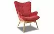Кресло Contour, коралловый/ясень
