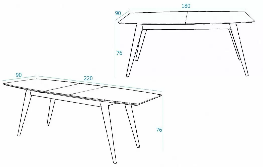 Стол раскладной Morrison (180), орех - фото 4