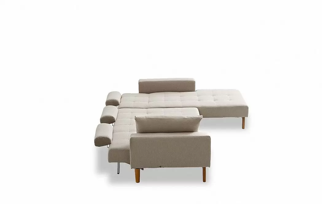 Диван-кровать Summer угловой (правый), бежевый - фото 4