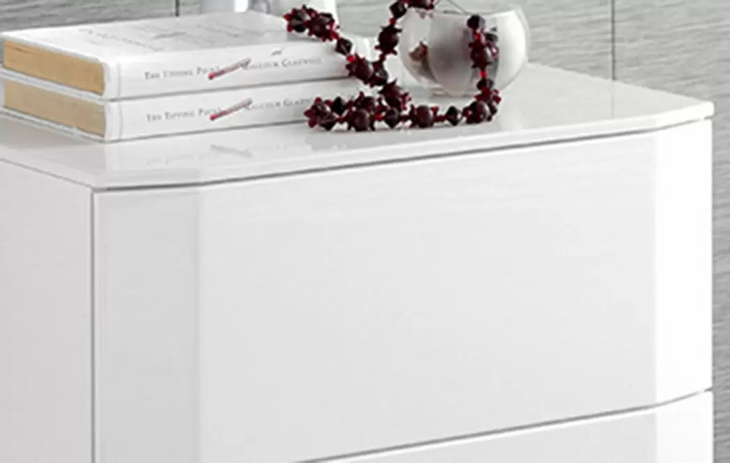 Тумба прикроватная Aragon (2 ящика), белый - фото 8