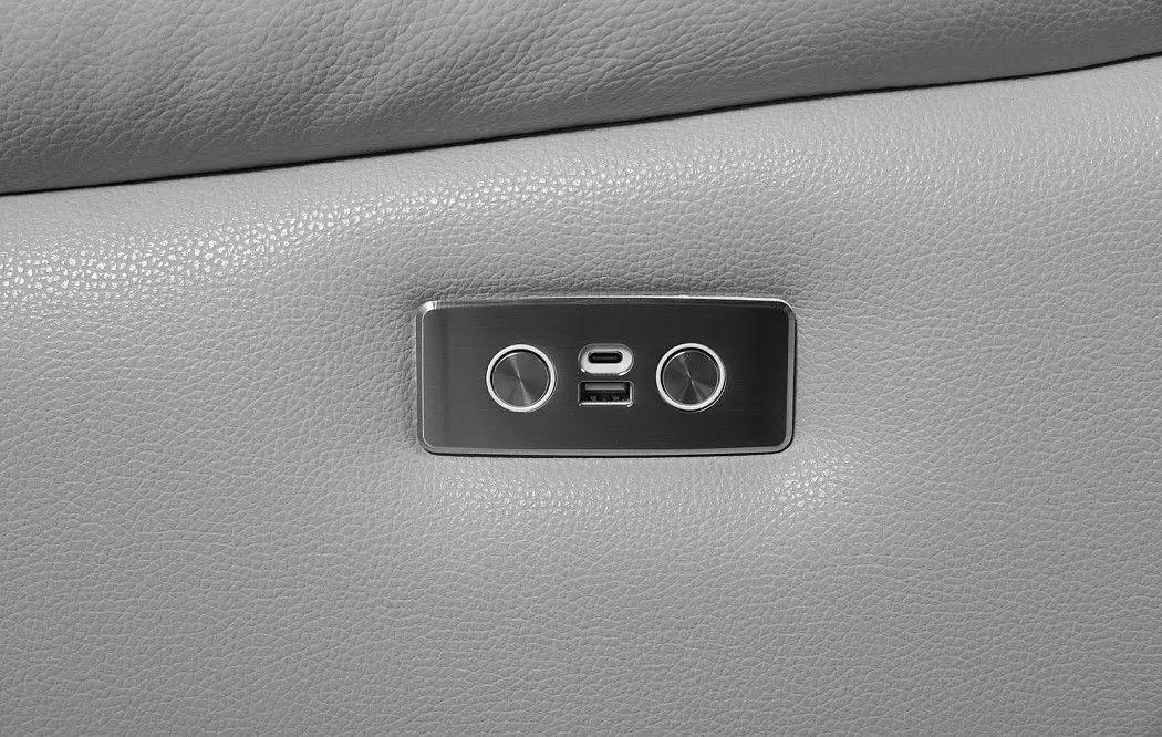 Диван-реклайнер Allison 2-х местный, светло-серый - фото 10