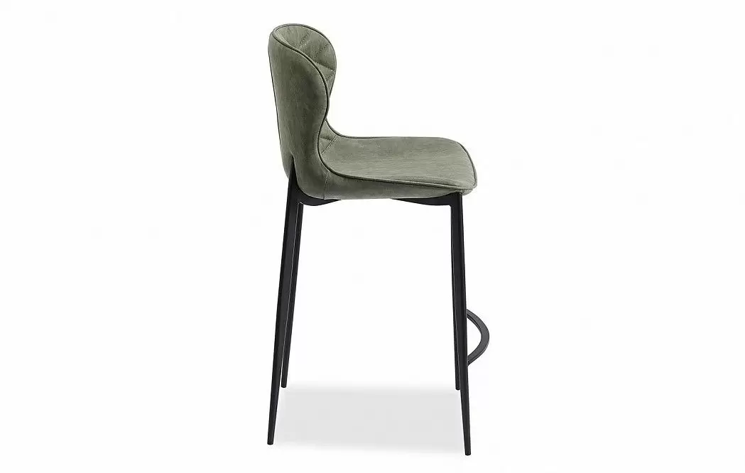 Стул полубарный Peggy (60), оливковый/черный - фото 6