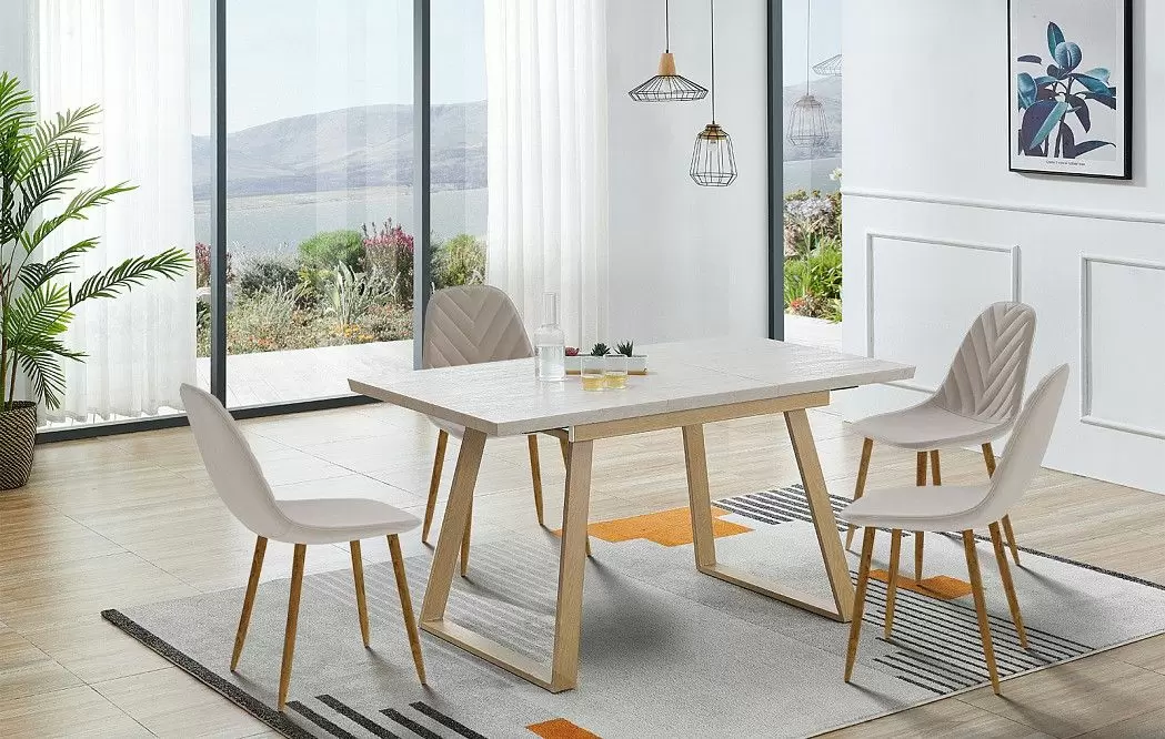 Стол раскладной Norfolk 110-150, светлый дуб/вяз - фото 5