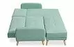 Диван-кровать Christy угловой (правый), бирюзовый
