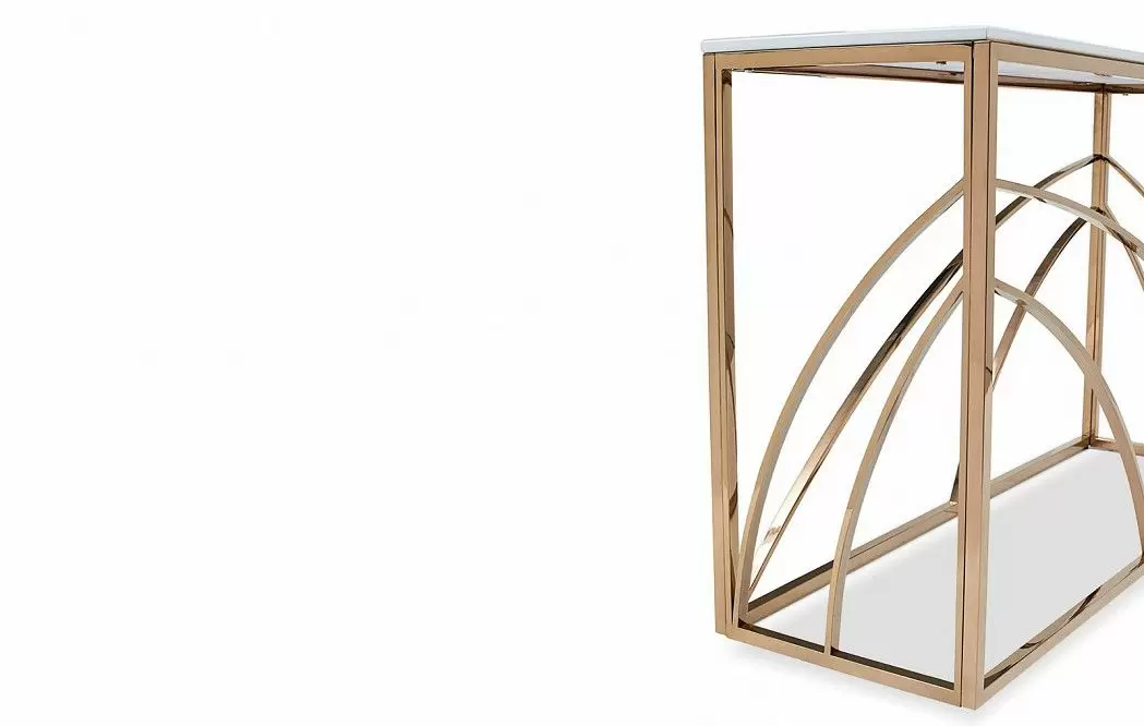 Консоль Augusta, розовое золото - фото 5