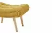 Оттоманка Dolce Vita, желтый шафран/натуральный