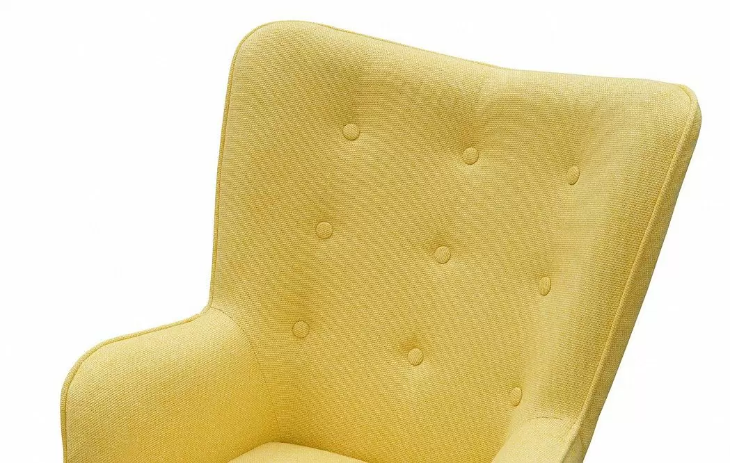 Кресло Hygge, желтый/натуральный - фото 8