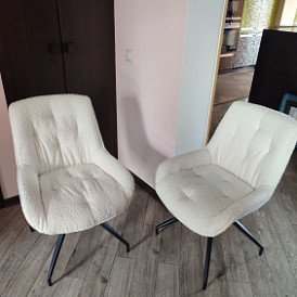 Стол Luisa + 4 коричневых стула Joely