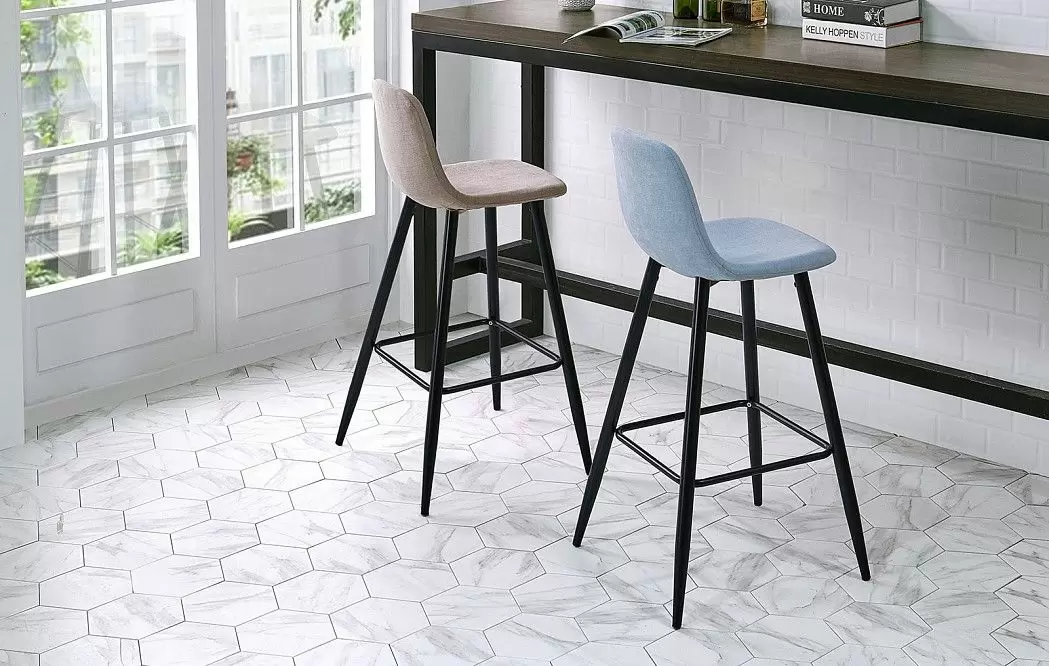 Стул барный Jackson Bar, голубой/черный - фото 2