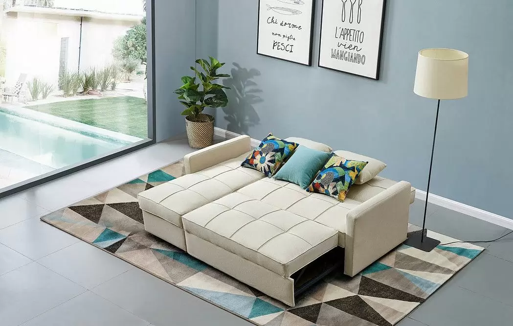 Диван-кровать Nebraska угловой (левый), цвет бежевый - фото 2