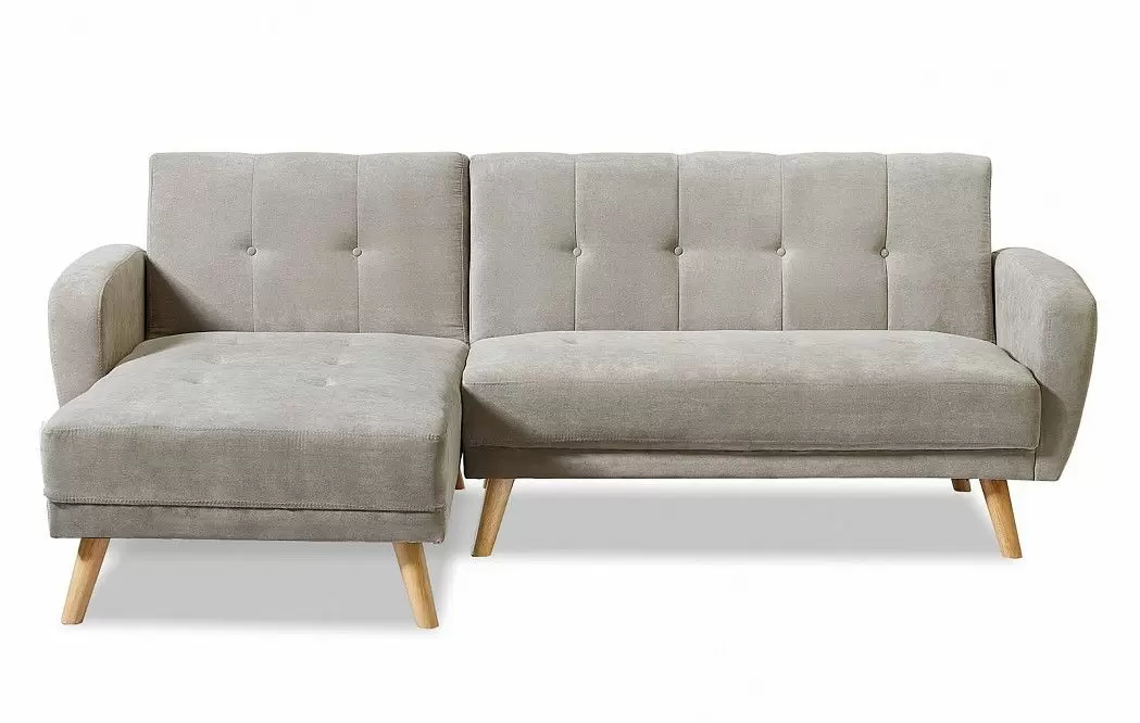 Диван-кровать Christy угловой (левый), серо-бежевый цвет - фото 3