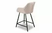 Стул полубарный Edwin, пудровый/черный