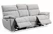 Диван-реклайнер Allison 3-х местный, светло-серый