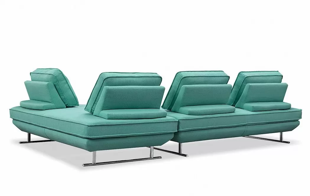 Диван-трансформер Bergamo угловой, мятно-бирюзовый - фото 9