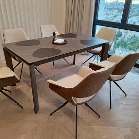 Стул Ruth, темно-серый/графит