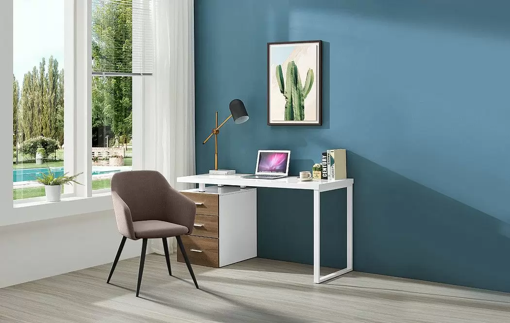 Стол письменный Endeavor, белый/орех - фото 11