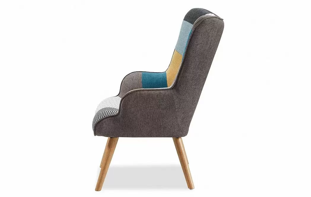 Кресло Hygge, пэчворк/натуральный - фото 5