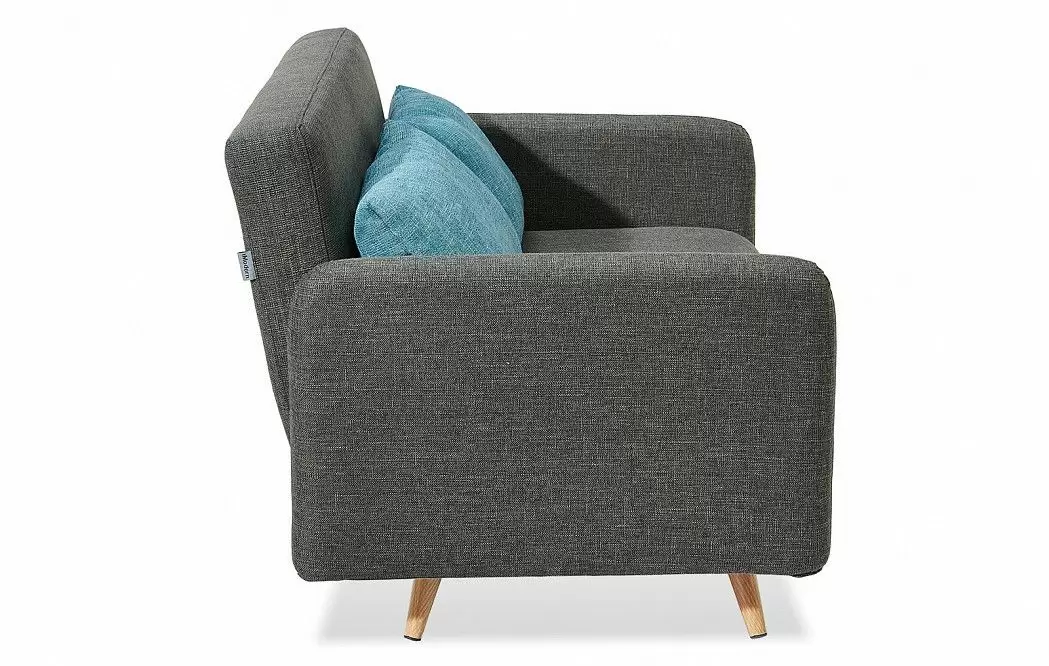 Диван-кровать Cardiff, серый/бирюзовый меланж - фото 7