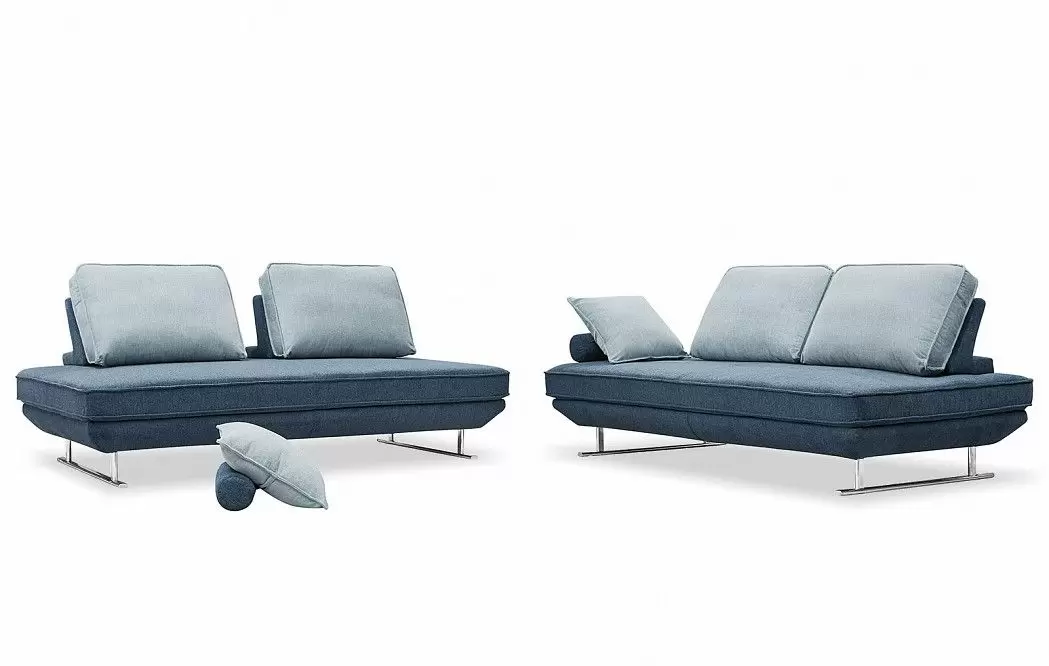 Диван-трансформер Bergamo угловой, темно-синий/бирюзовый - фото 5