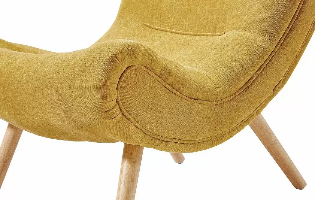 Кресло Dolce Vita, желтый шафран/натуральный - фото 9